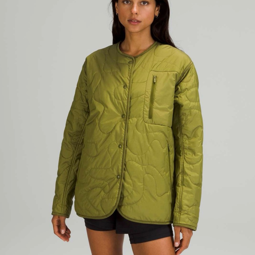 Lululemon green quilted insulated jacket 2